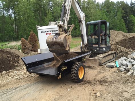 trailer for mini digger|dump trailer for mini excavator.